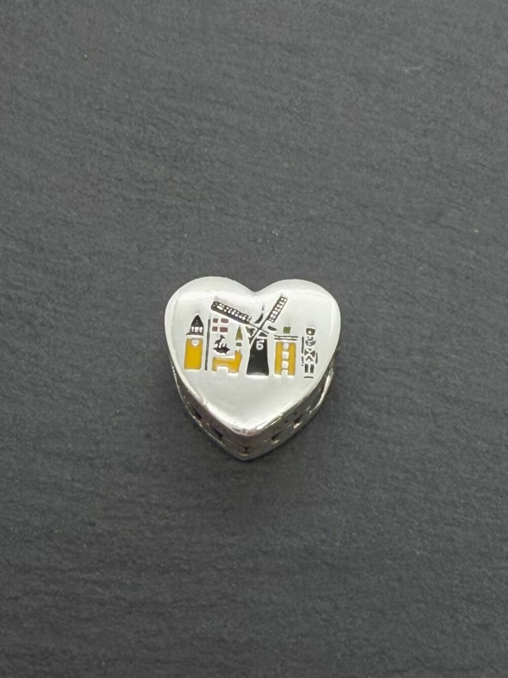 Pandora Solvang Exclusive Heart Charm Sterling Silver Jewelry